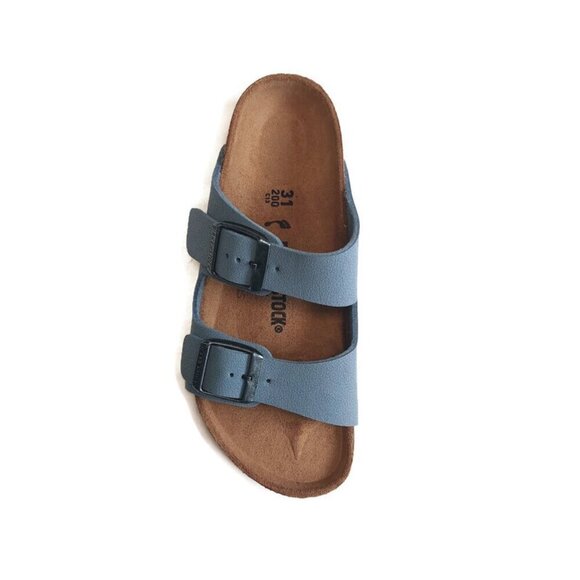 Birkenstock Arizona Birkibuc Sandals Kids Size US C 13 EU 31 Blue NARROW - Picture 3 of 9